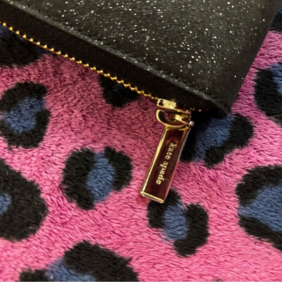Kate Spade Shimmy Glitter Large Continental Wallet – Black (Discontinued) - Picture 6 of 9
